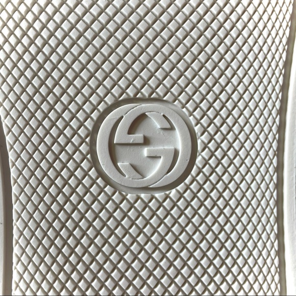 Gucci Yankees Beige GG Logo Slip On Sneakers Shoes - Picture 12 of 16